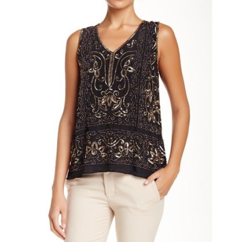 New with tags Calypso St. Barth beaded top